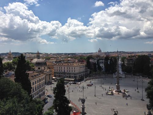 View from Piazza del Popolo