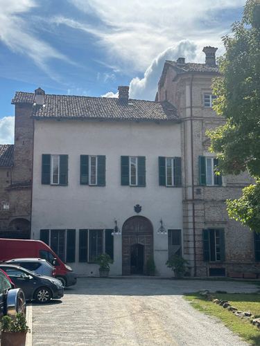 The hotel at Castello di Verduno.